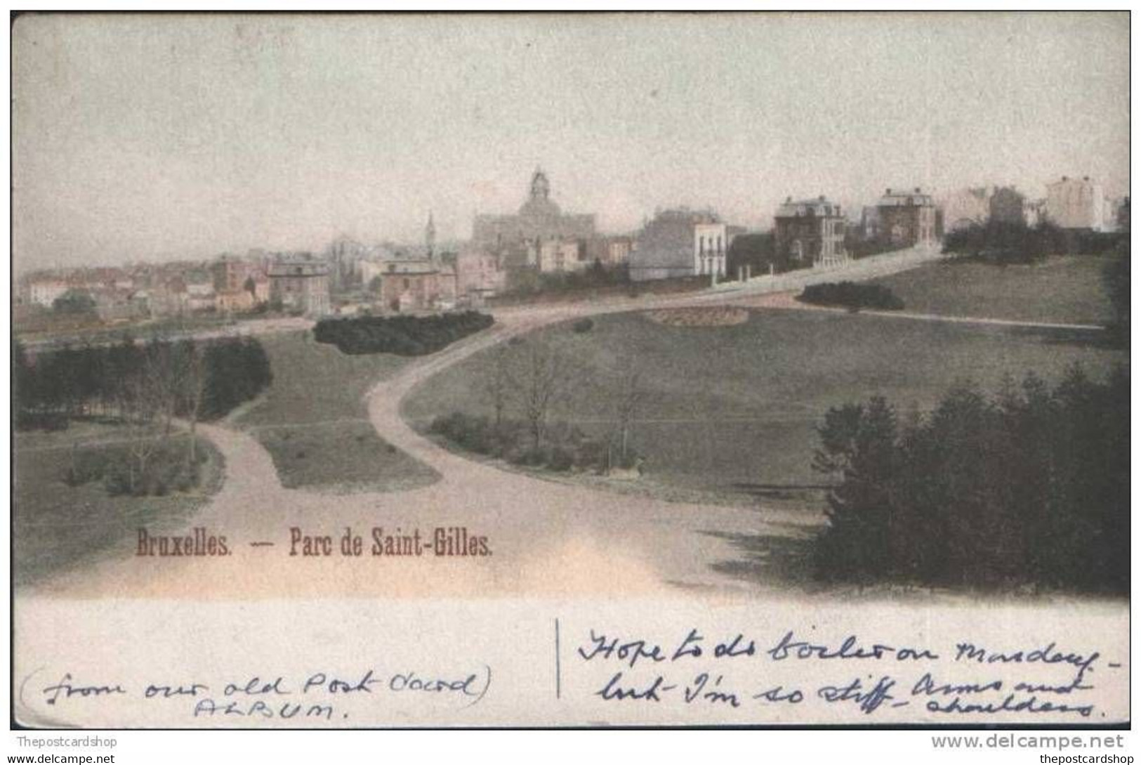 Carte Postale ANCIENNE CPA De Bruxelles Saint-Gilles Le Parc UNDIVIDED BACK ECRIVEZ BELGIM LA BELGIQUE - St-Gillis - St-Gilles