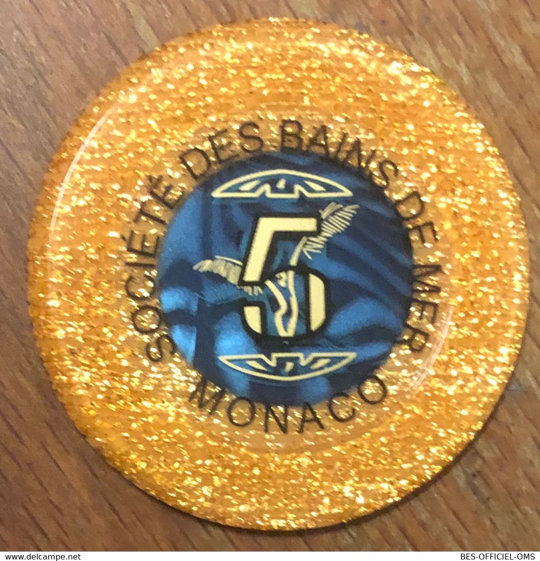 98 MONACO MONTE-CARLO CASINO SOCIÉTÉ DES BAINS DE MER JETON 5 FRANCS N° 35647 TOKENS COINS CHIPS GAMING - Casino