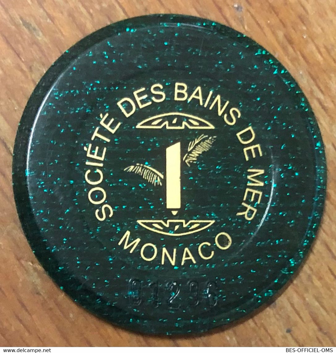 98 MONACO MONTE-CARLO CASINO SOCIÉTÉ DES BAINS DE MER JETON 1 FRANC N° 01296 TOKENS COINS CHIPS - Casino