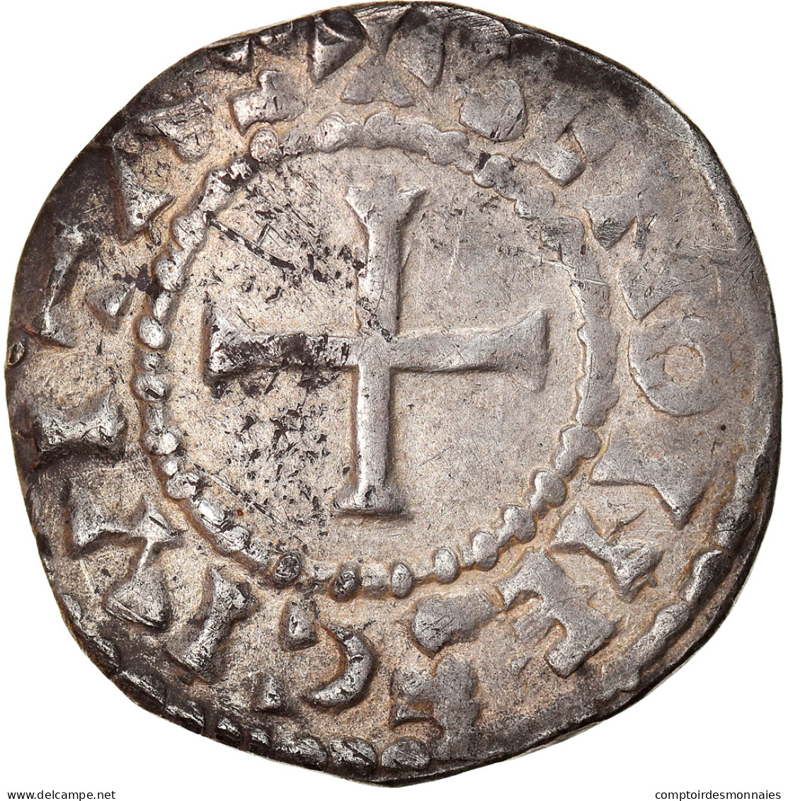 Monnaie, France, Charles Le Chauve, Denier, 864-875, Sens, TTB, Argent - Otros & Sin Clasificación