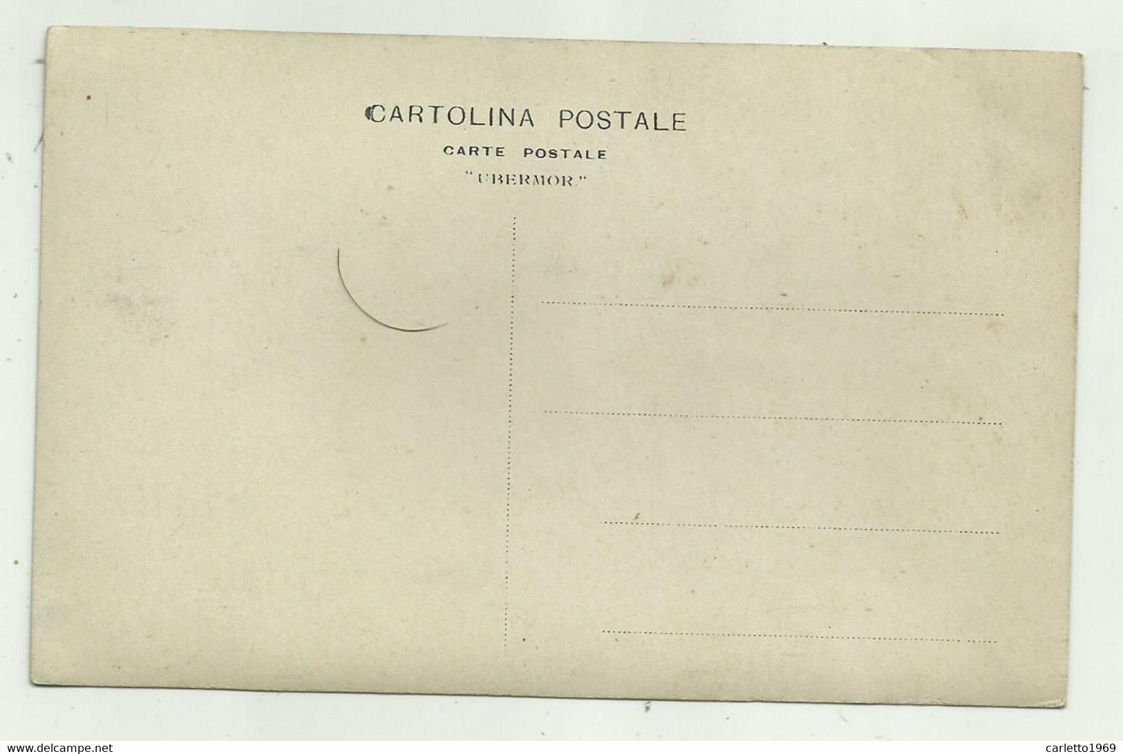 MILITARE ITALIANO IN POSA PER FOTO  SU CARTA UBERMOR - NV FP - Oorlog 1939-45