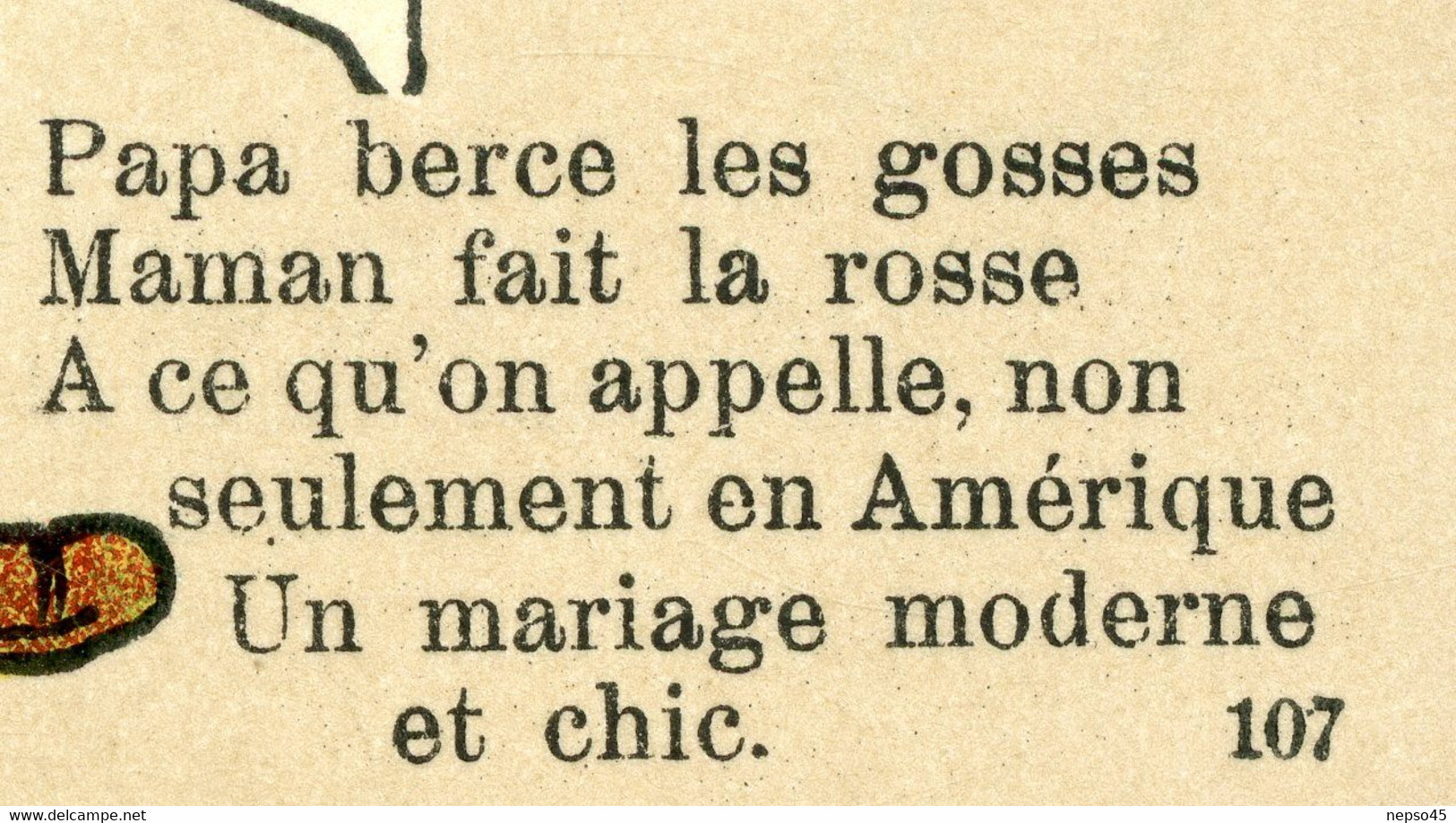 Carte à Système Contre Lumière.amours Infidèles.papa Berce Les Gosses.maman Fait Le Rosse.un Mariage Moderne Et Chic. - Mechanical