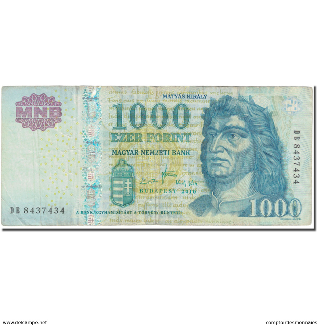 Billet, Hongrie, 1000 Forint, 2010, KM:197b, TTB - Ukraine