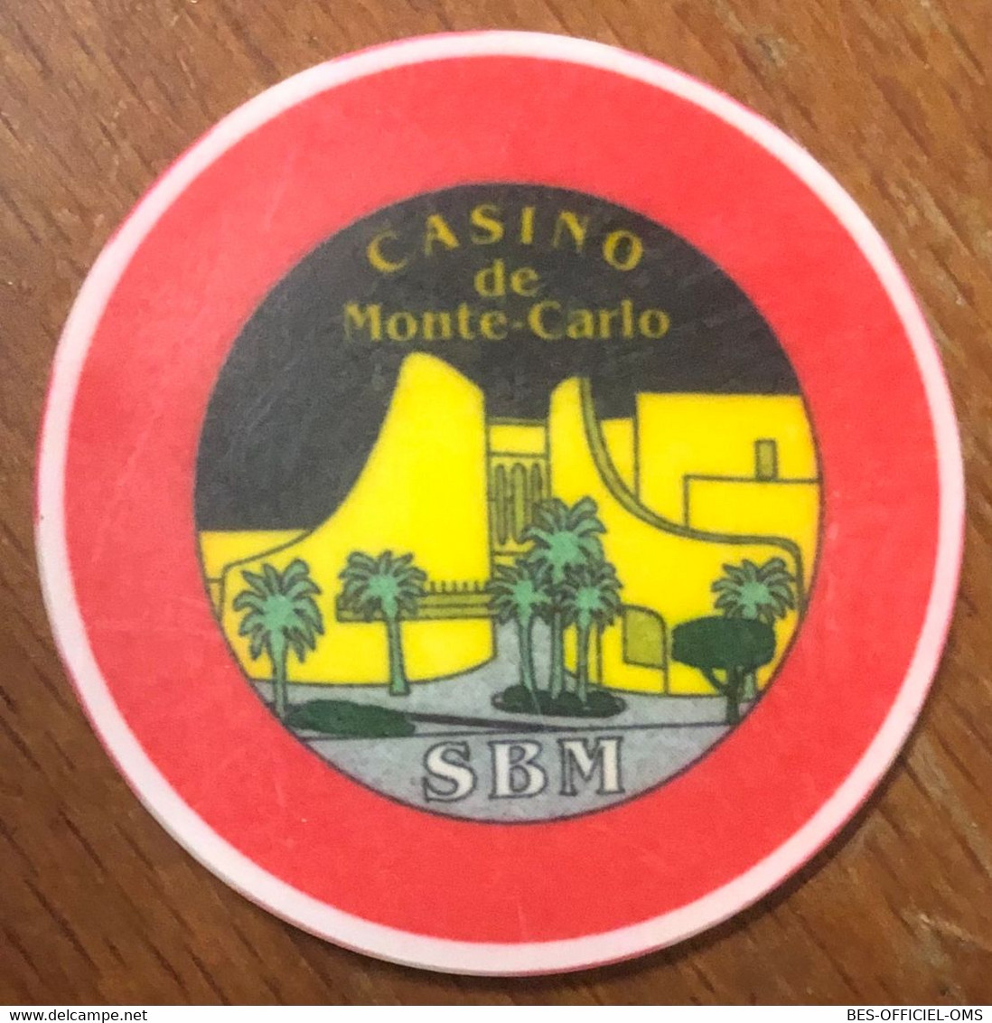 98 MONACO MONTE-CARLO CASINO SOCIÉTÉ DES BAINS DE MER JETON TOKENS COINS CHIPS GAMING - Casino