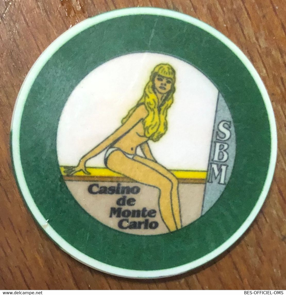 98 MONACO MONTE-CARLO CASINO SOCIÉTÉ DES BAINS DE MER JETON TOKENS COINS CHIPS GAMING - Casino