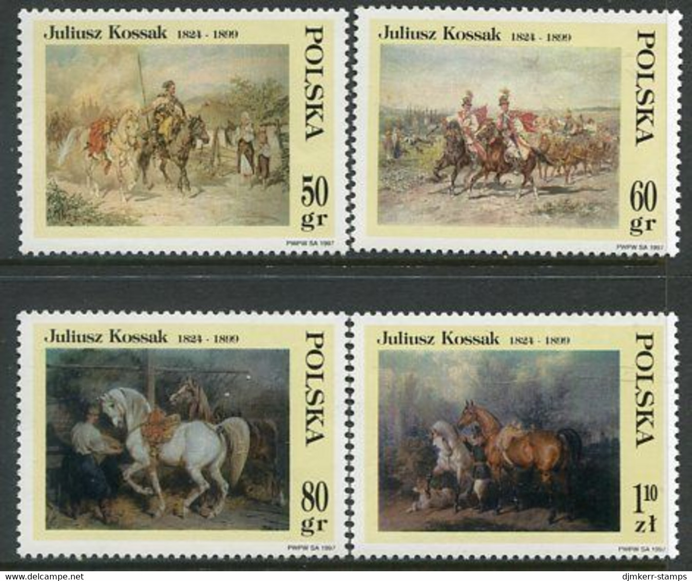 POLAND 1997 Kossak Paintings MNH / **  Michel 3662-65 - Ungebraucht