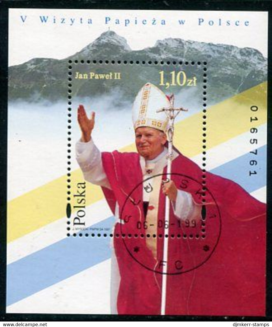 POLAND 1997 Papal Visit Used.  Michel Block 130 - Gebruikt