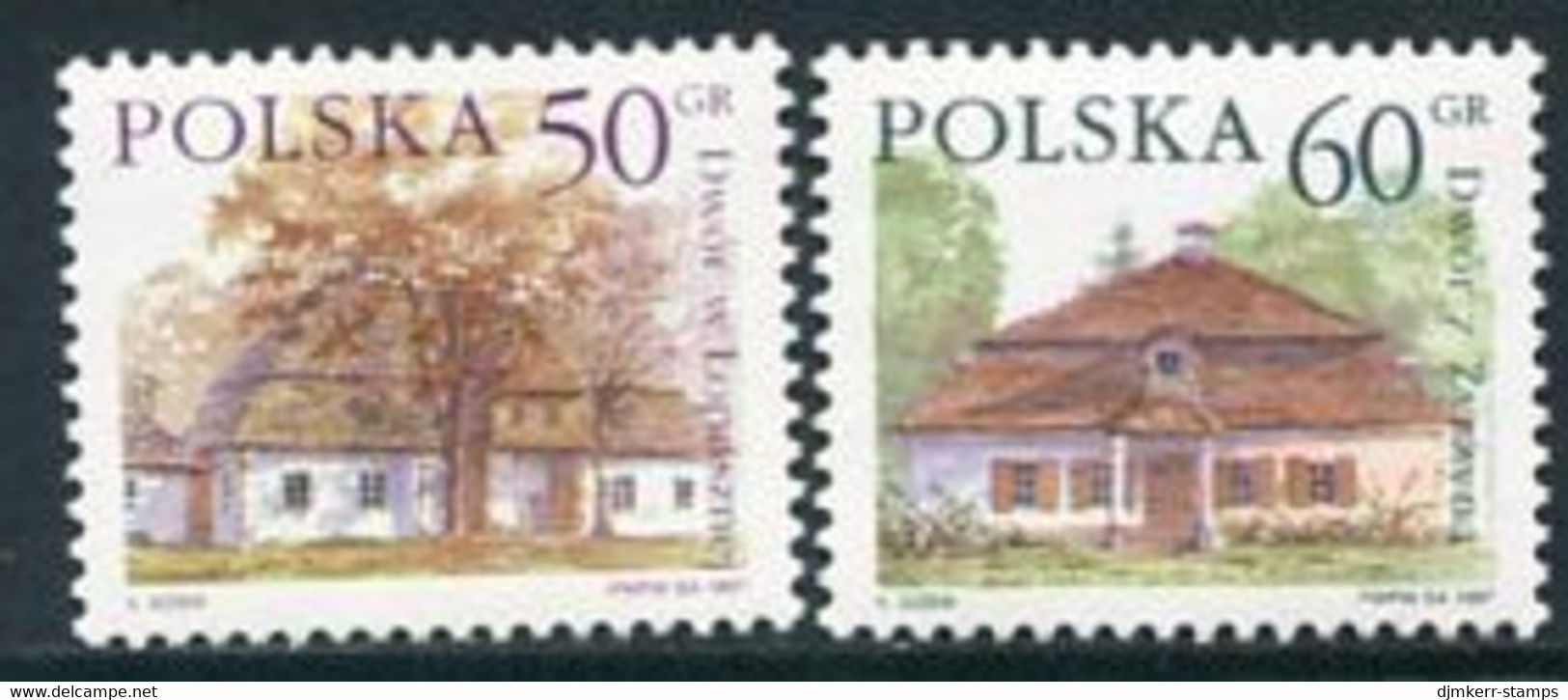 POLAND 1997 Definitive: Manor Houses 50, 60 Gr, MNH / **  Michel .3645-46 - Nuevos