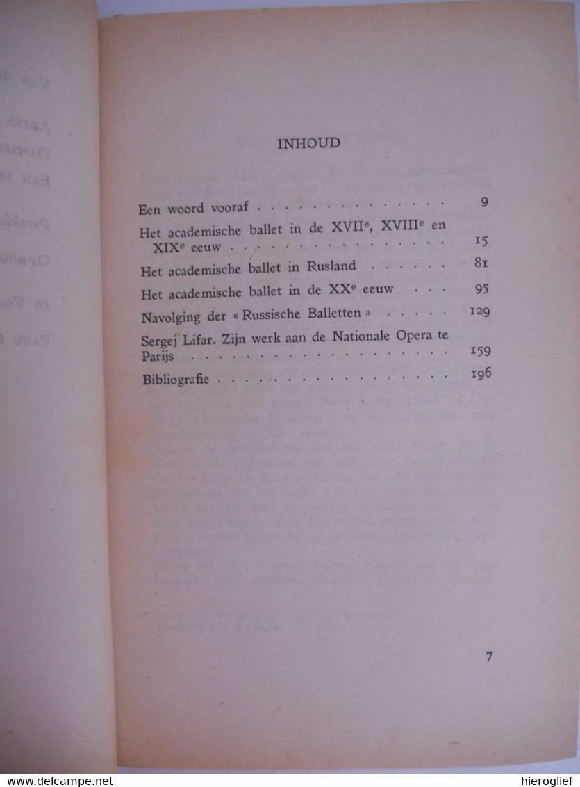 BALLET Historisch Overzicht  Van Belgiojoso Tot Sergej Lifar Door André Minne Gent Academisch Russisch Nationale Opera - Histoire