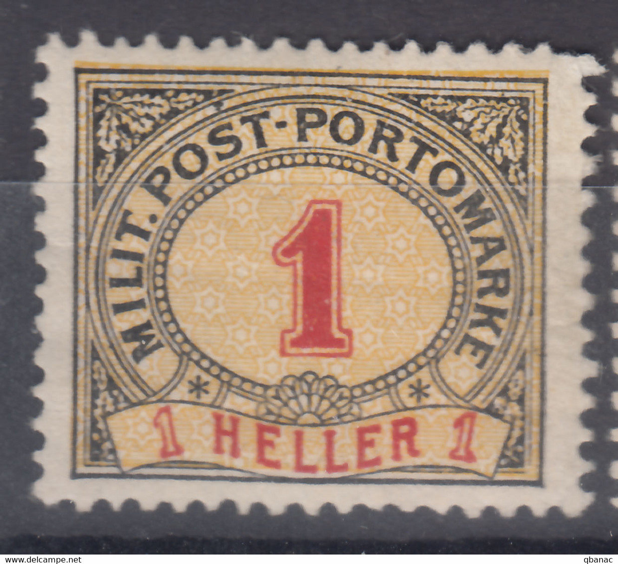 Austria Feldpost Occupation Of Bosnia 1904 Porto Mi#1 Mint Hinged - Ungebraucht