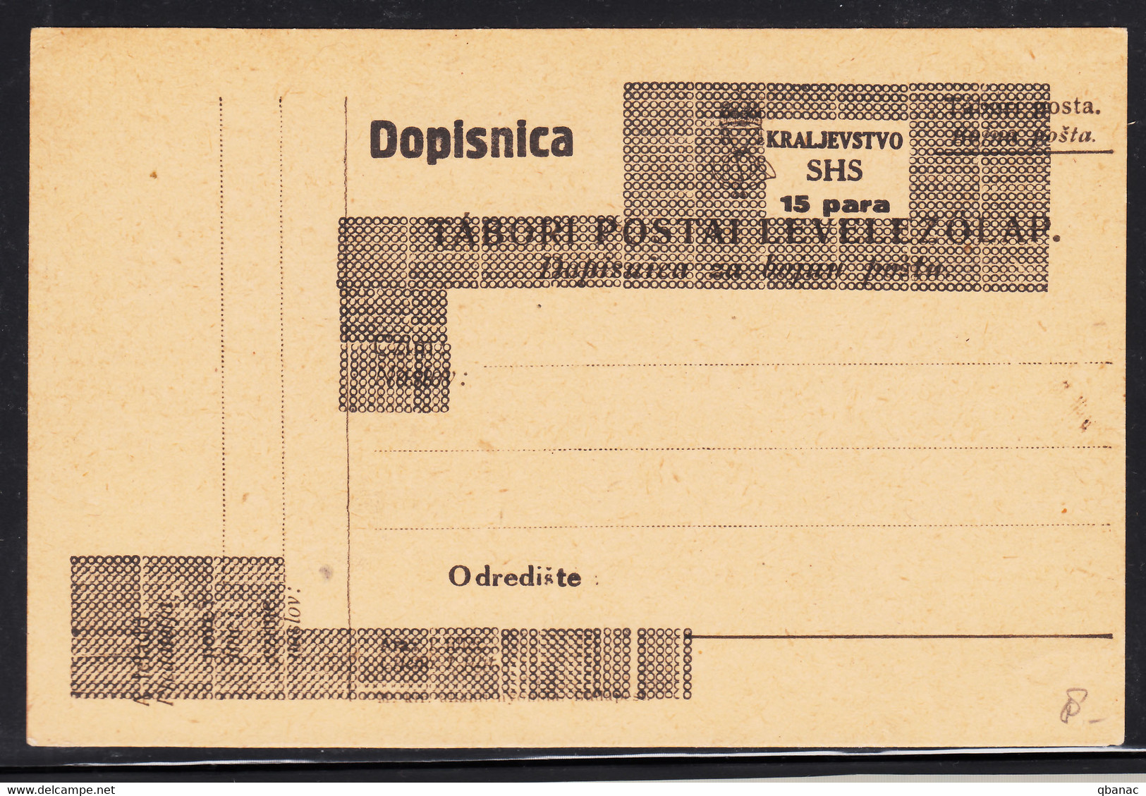 Yugoslavia, Kingdom SHS Mint Postal Card - Brieven En Documenten