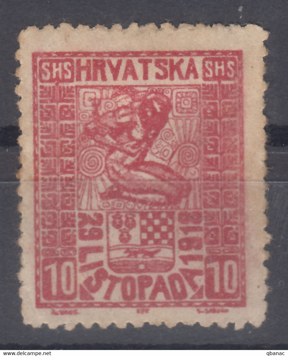 Yugoslavia, Kingdom SHS, Issues For Croatia 1918 Mi#51 Mint Hinged - Nuovi