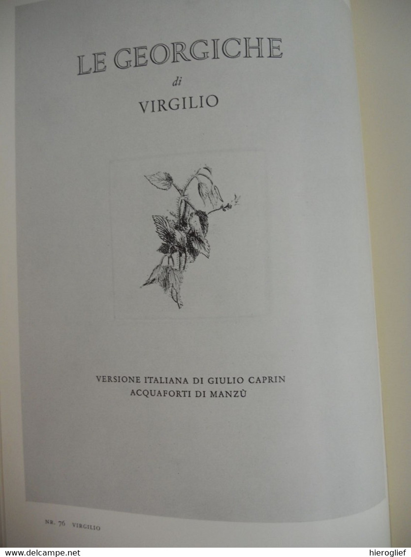 OFFICINA BODONI VERONA 1923 1964 CATALOGUS VD BOEKEN OP DE HANDPERS GEDRUKT Liebaers Reedijk boekdrukkunst