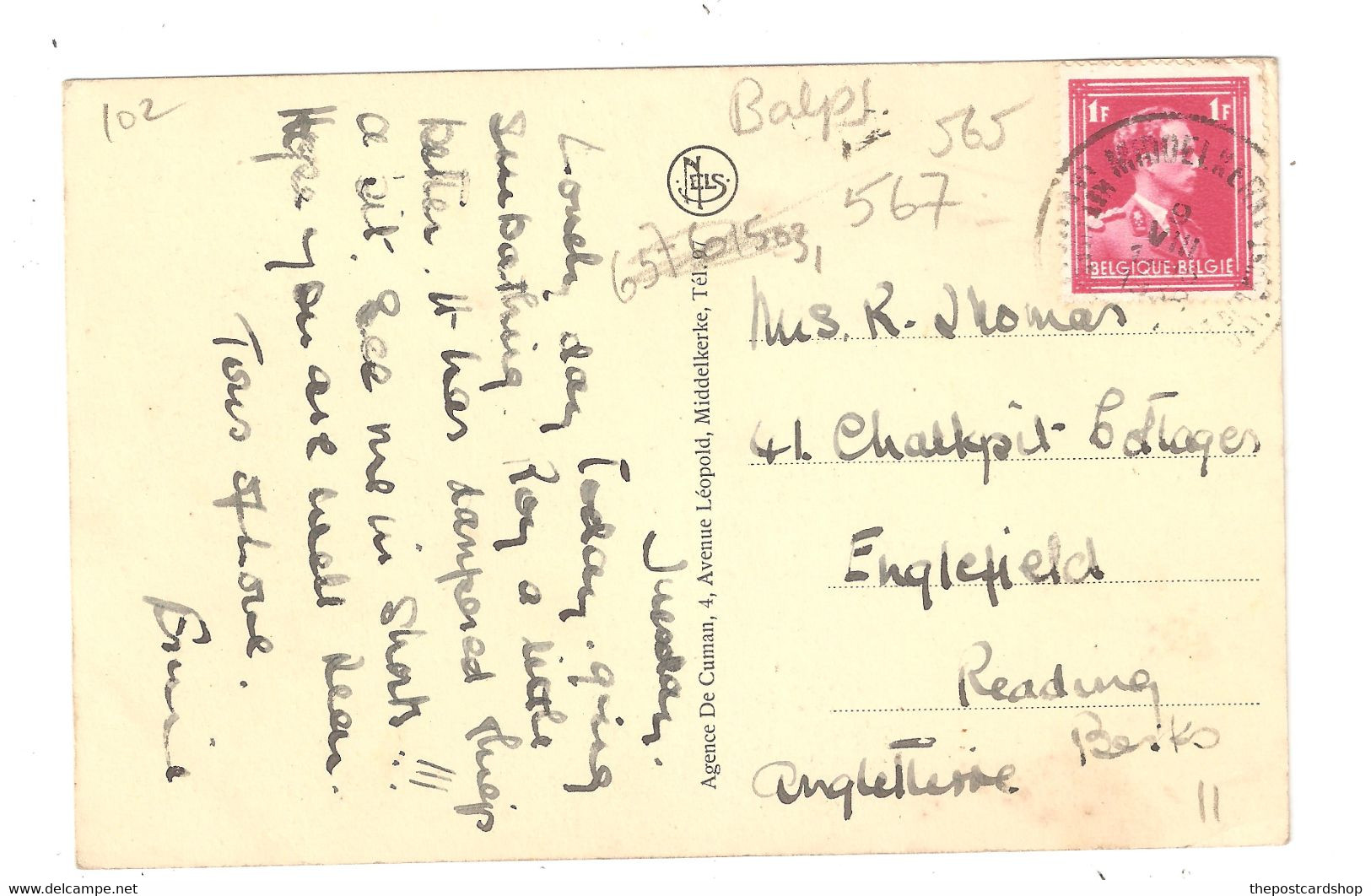 GOOD POSTMARK & STAMP Middelkerche La Digue - Middelkerke