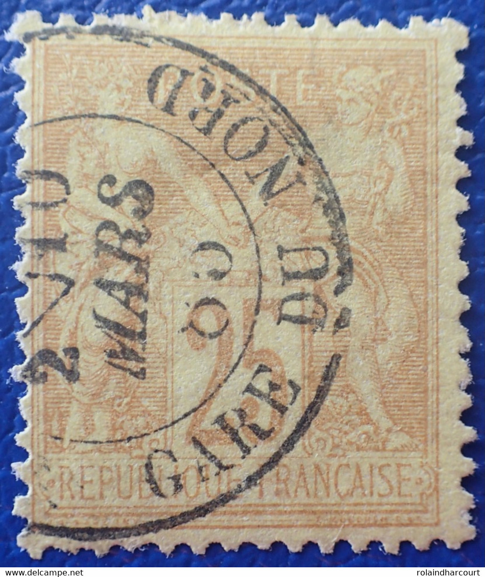 R2269/131 - SAGE TYPE II - N°92 - CàD ▶︎▶︎► GARE DU NORD (Seine) Du 10 MARS 1885 - 1876-1898 Sage (Tipo II)