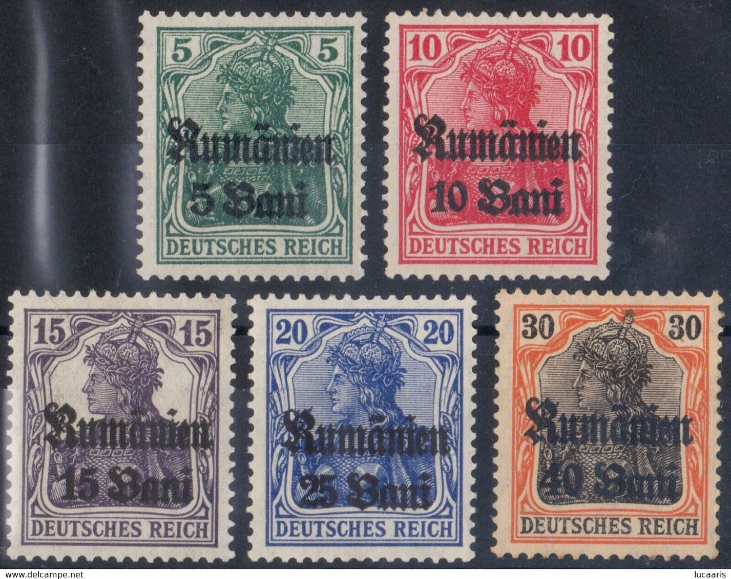 Romania 1917 German Occ. MVIR Series MNH - Ungebraucht