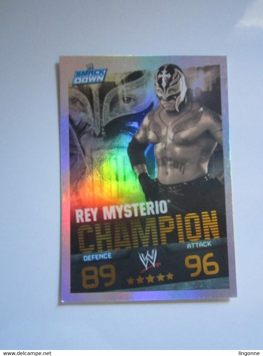 1 Carte De Catch TOPPS SLAM ATTAX EVOLUTION Trading Card Game REY MYSTERIO CHAMPION - Trading Cards