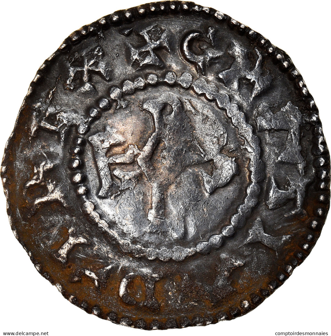 Monnaie, France, Charles Le Chauve, Denier, 864-877, Laon, TTB+, Argent - Other & Unclassified