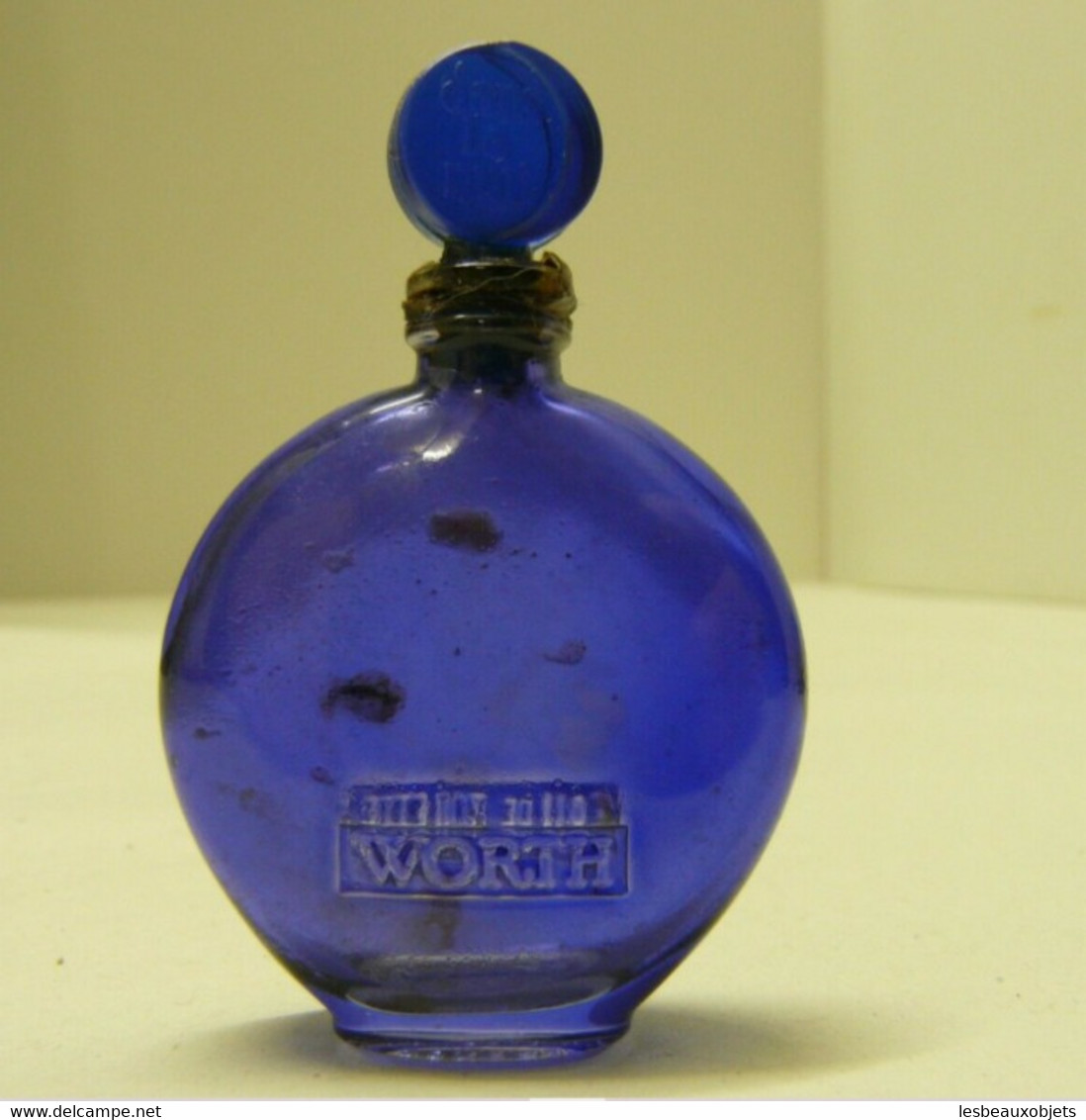 ANCIEN FLACON PARFUM MINIATURE DANS LA NUIT WORTH EAU DE TOILETTE LALIQUE Collection Déco Vitrine - Flacons (vides)