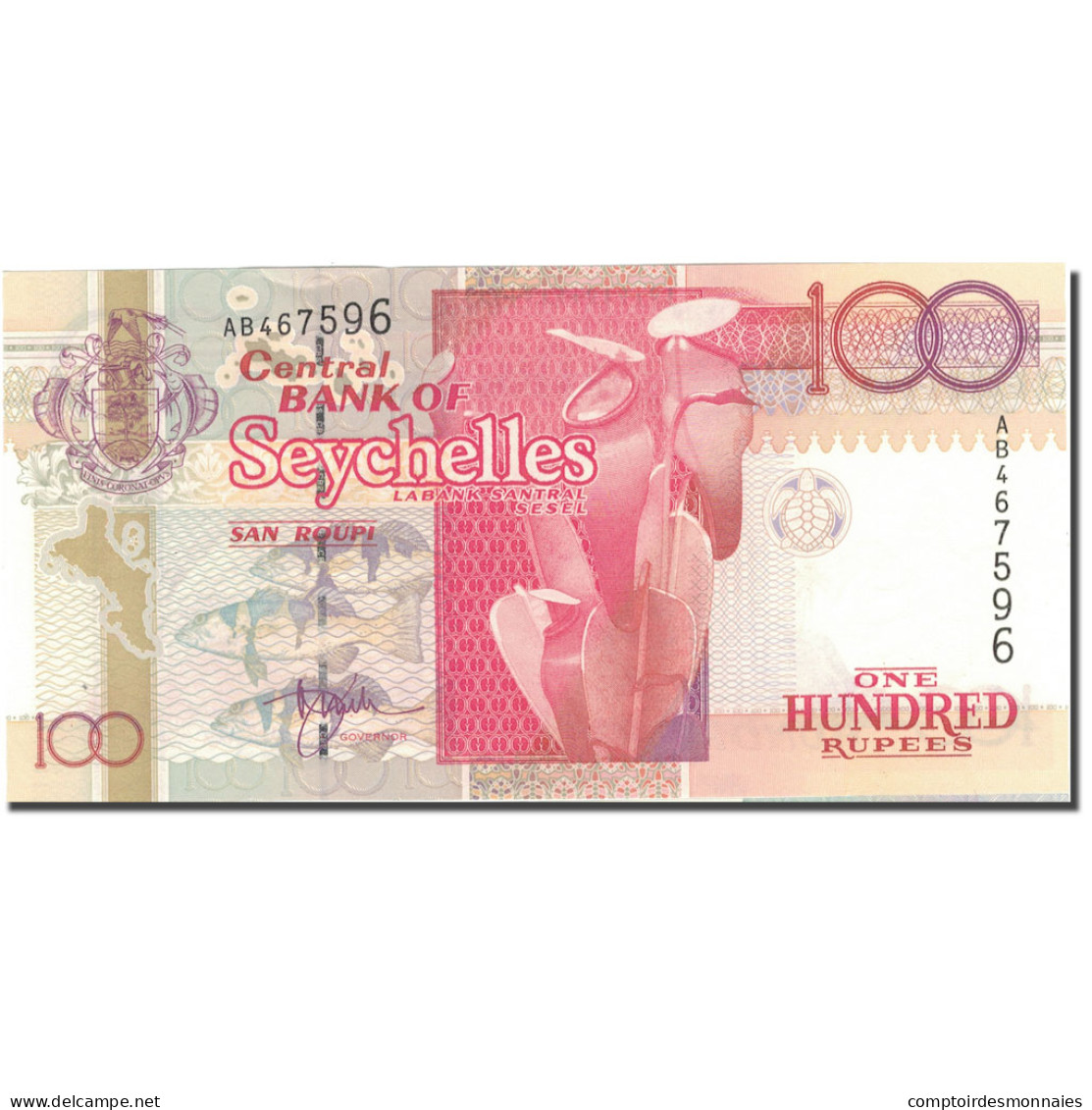 Billet, Seychelles, 100 Rupees, 1998, 1998, KM:39, NEUF - Seychelles