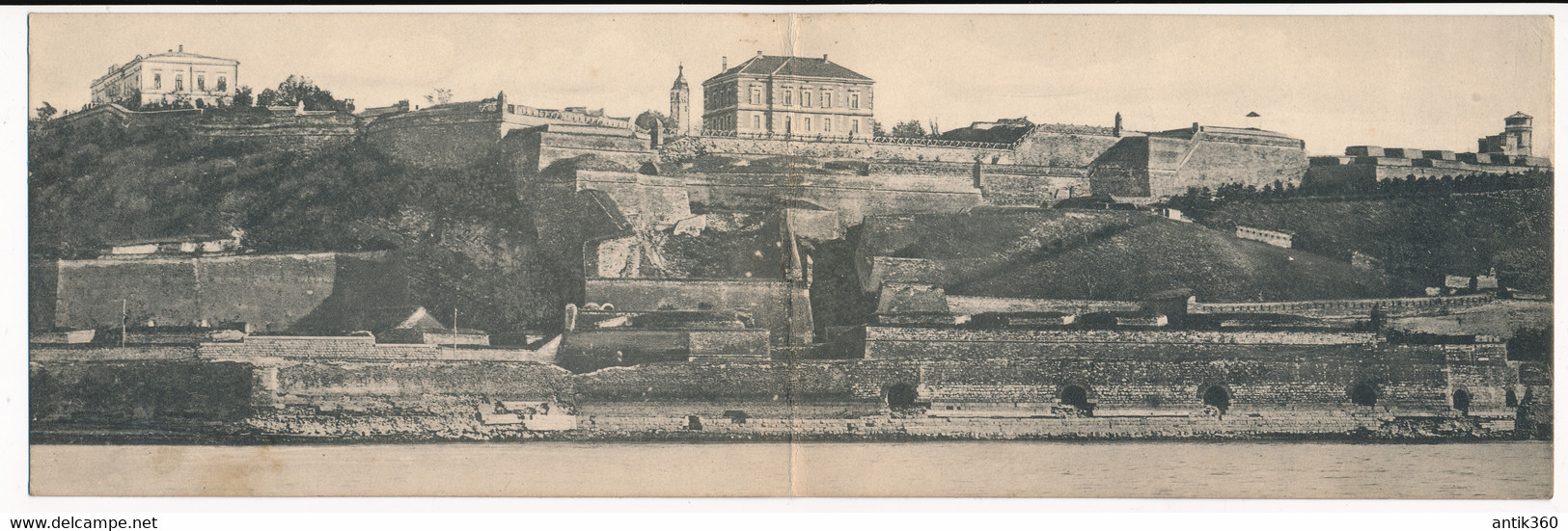 CPA SERBIE Carte Panoramique Festung BELGRAD Eingenommen - Serbien