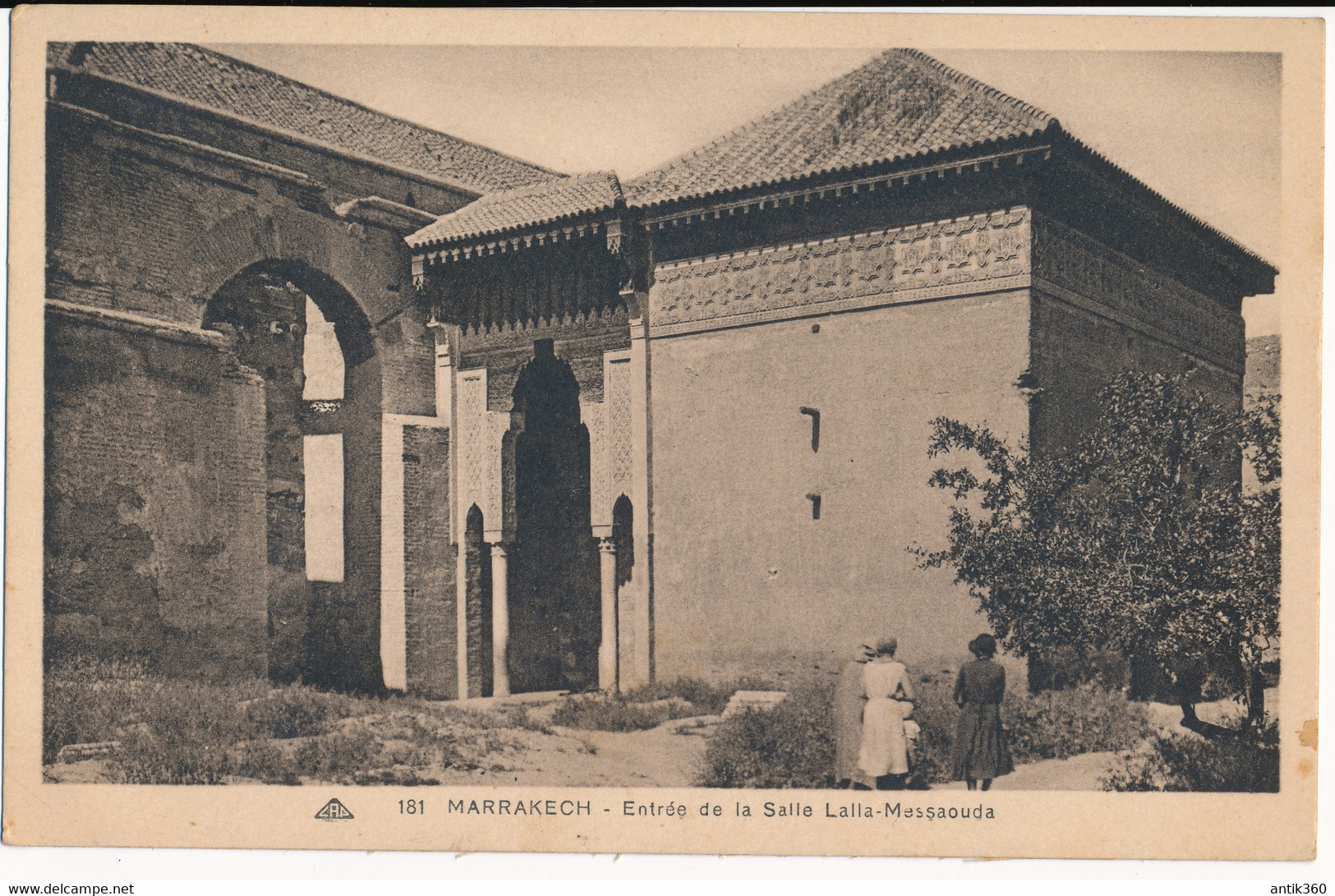 CPSM MAROC Marrakech Entrée De La Salle Lalla-Messaouda - Marrakesh