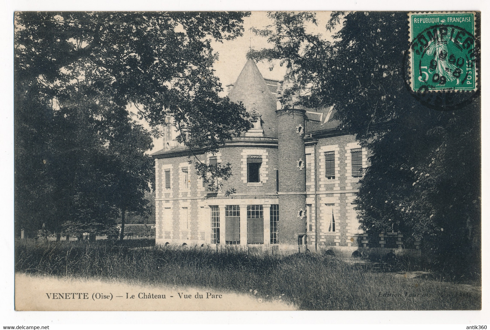 CPA 60 VENETTE Le Château Vue Du Parc - Venette