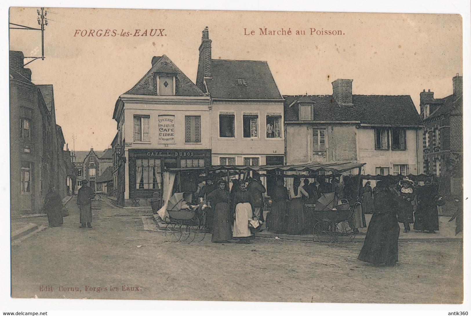 CPA 76 FORGES LES EAUX Le Marché Au Poisson - Forges Les Eaux