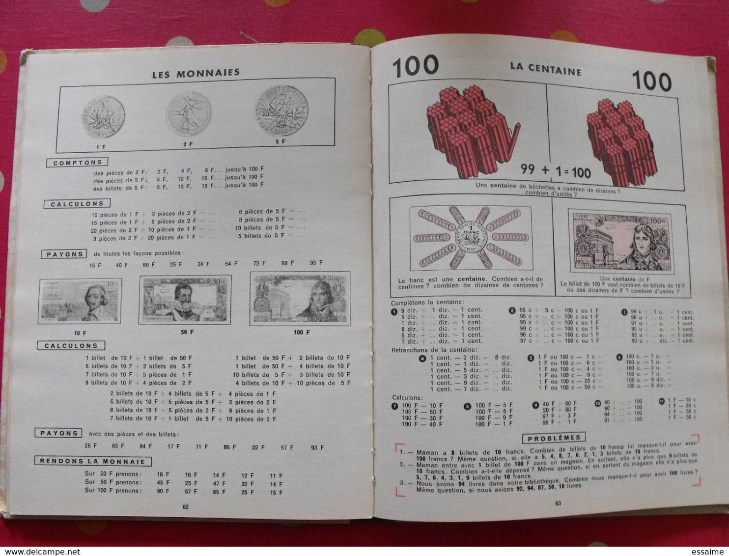 Par étapes De 100 à 100000. Morgenthaler Mathieu Huntzinger. Méthode De Calcul. Istra 1960. - 0-6 Jahre