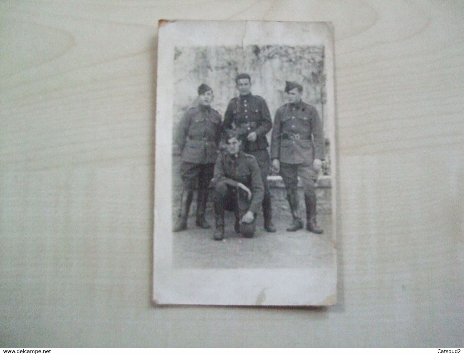 Photo Ancienne MILITAIRES A IDENTIFIER - Personnes Anonymes