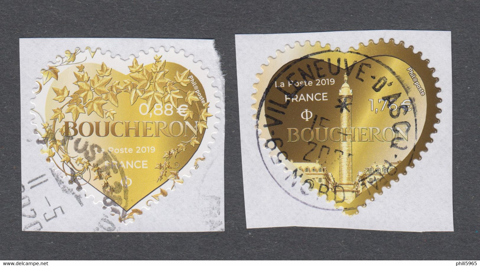 France Oblitérés - Autoadhésifs - Coeur De Boucheron - N°1669 Et 1670 - TB - 2019 - Other & Unclassified