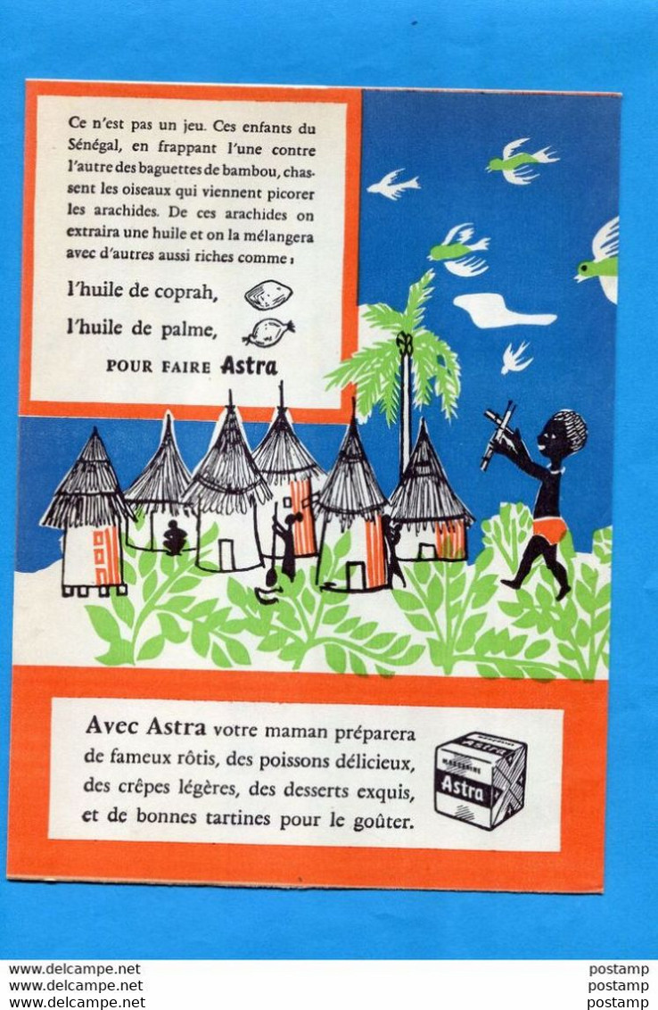 3 Protège Cahiers ""Margarine"-"ASTRA"illustrations Petit Tahitien*-enfants D'A O F-Sénégal - M