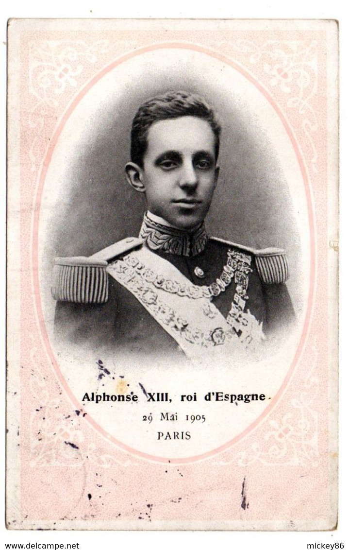 Histoire-- 1905--Alphonse  XIII  Roi D'Espagne à Paris En 1905.......................à  Saisir - Geschichte