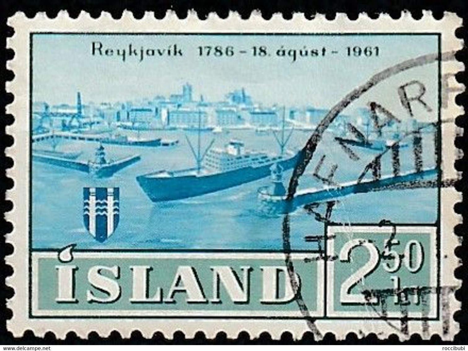 Island 1961 // 352 O Reykjavik - Used Stamps