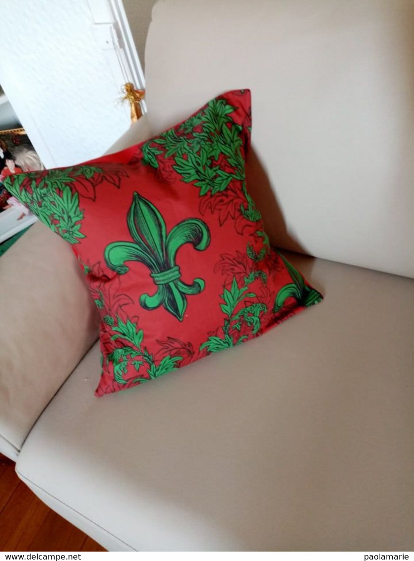 Housses De Coussins Fleur De Lys 47x47 - Tappeti & Tappezzeria