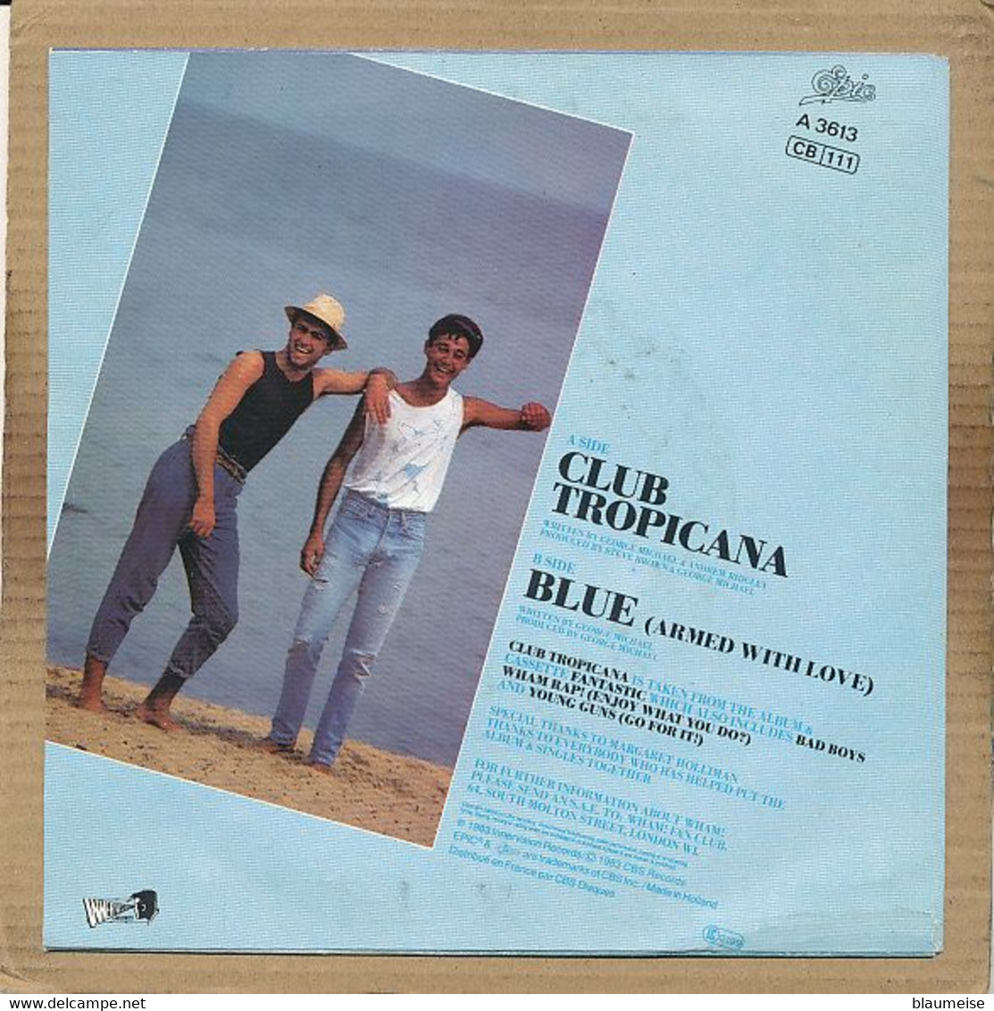 7" Single, Wham - Club Tropicana - Disco, Pop