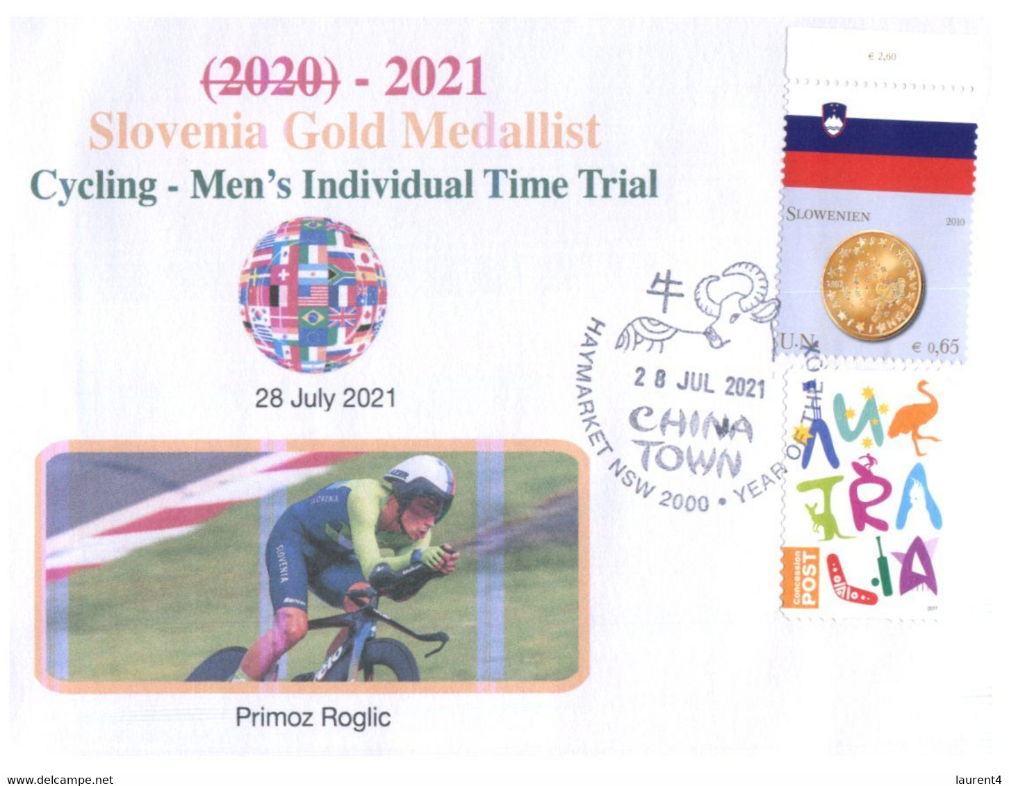 (V V 23 A) 2020 Tokyo Summer Olympic Games - Slovenia Gold Medal - 28-7-2021 - Cycling Time Trial - Sommer 2020: Tokio