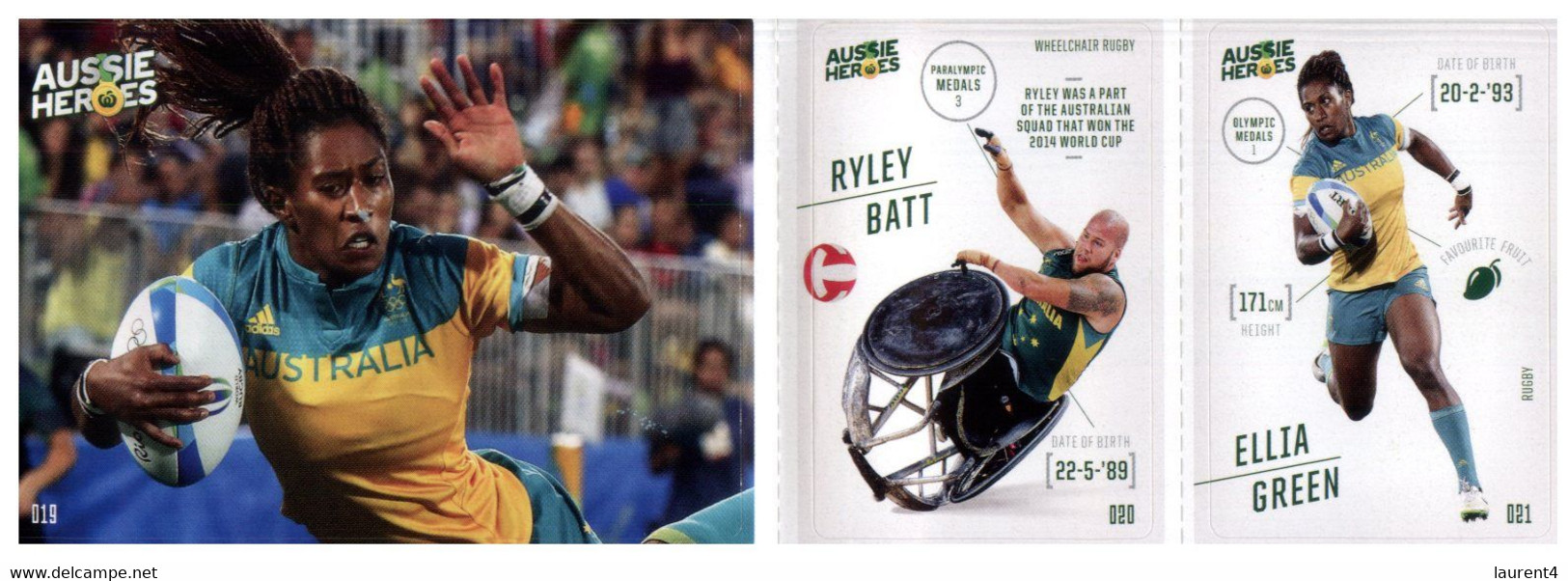 (VV 23 A) Australian Aussie Heroes - Olympic & Paralympic Games 2020 (part Of Collectable From Supermarket)  Rugby - Rugby