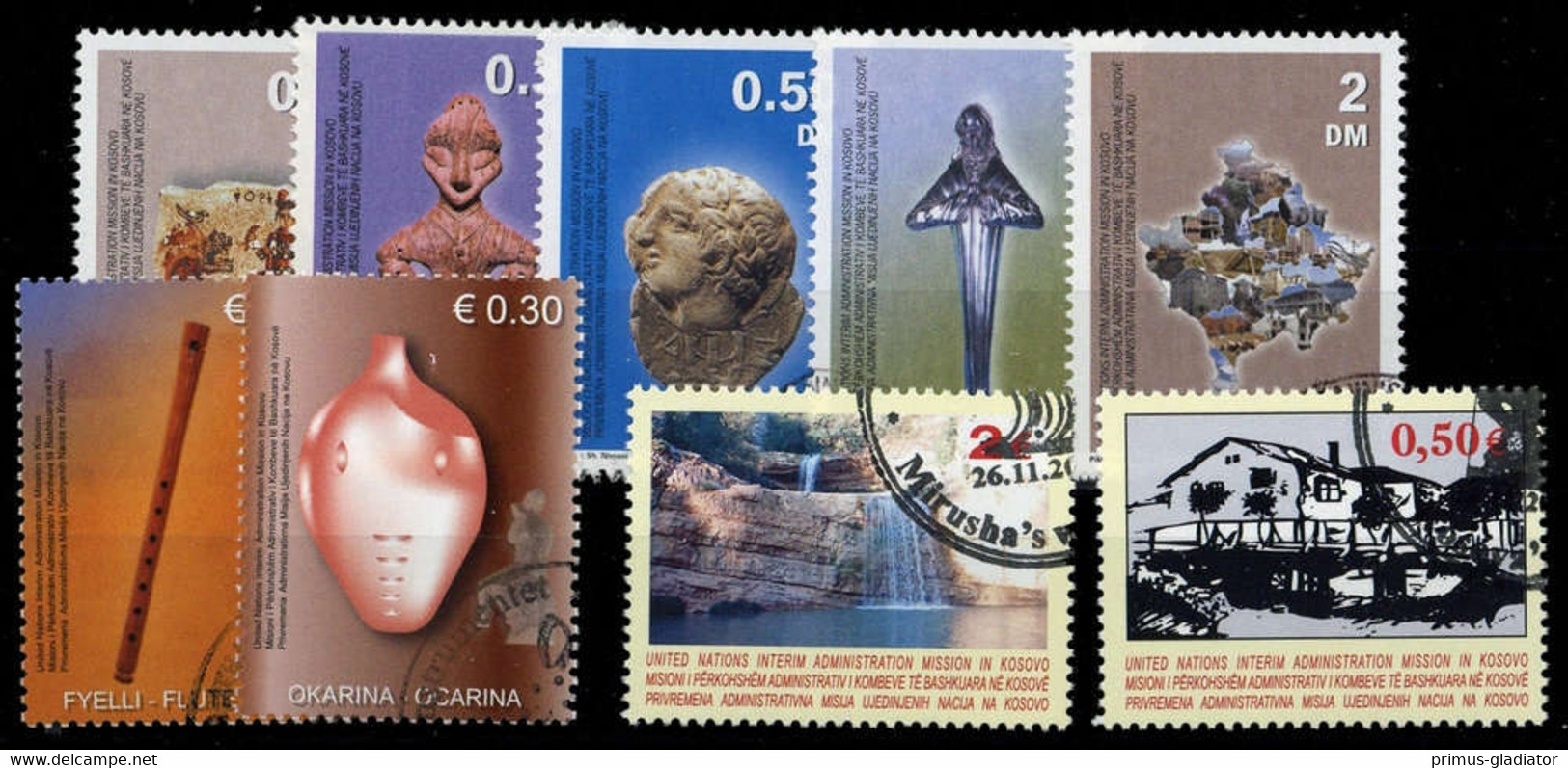 2000, Kosovo, 1-5 U.a., Gest. - Kosovo