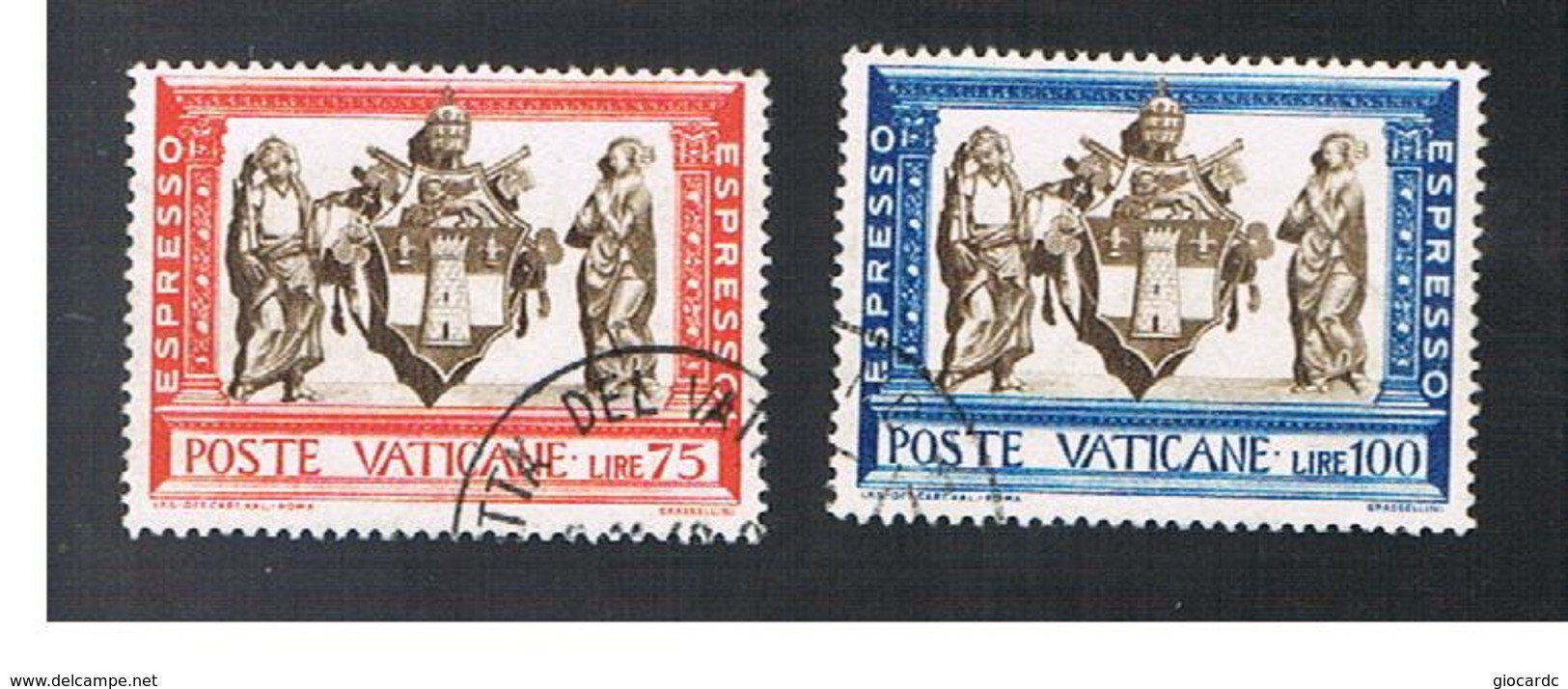VATICANO - VATICAN - UNIF. E15.E16 ESPRESSO  - 1960 OPERE DI MISERICORDIA (SERIE COMPLETA DI 2) - USED°) - Priority Mail
