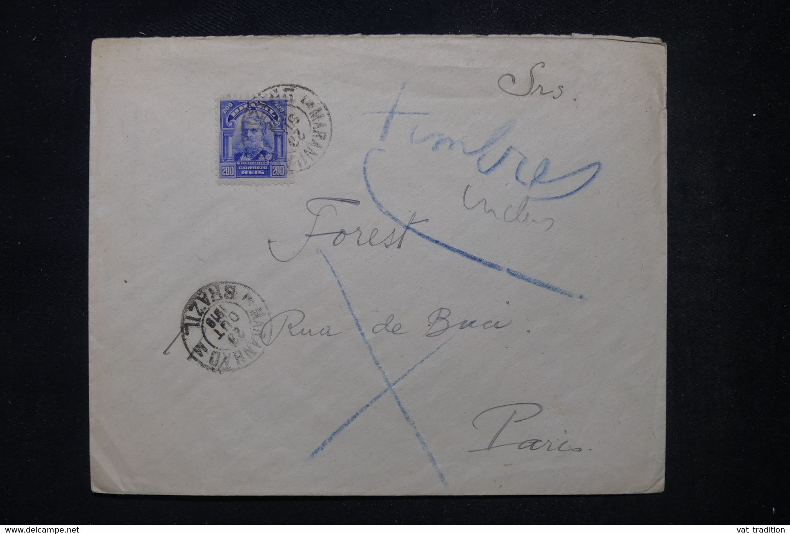 BRÉSIL - Enveloppe De Maranhao Pour La France En 1919 - L 102792 - Brieven En Documenten