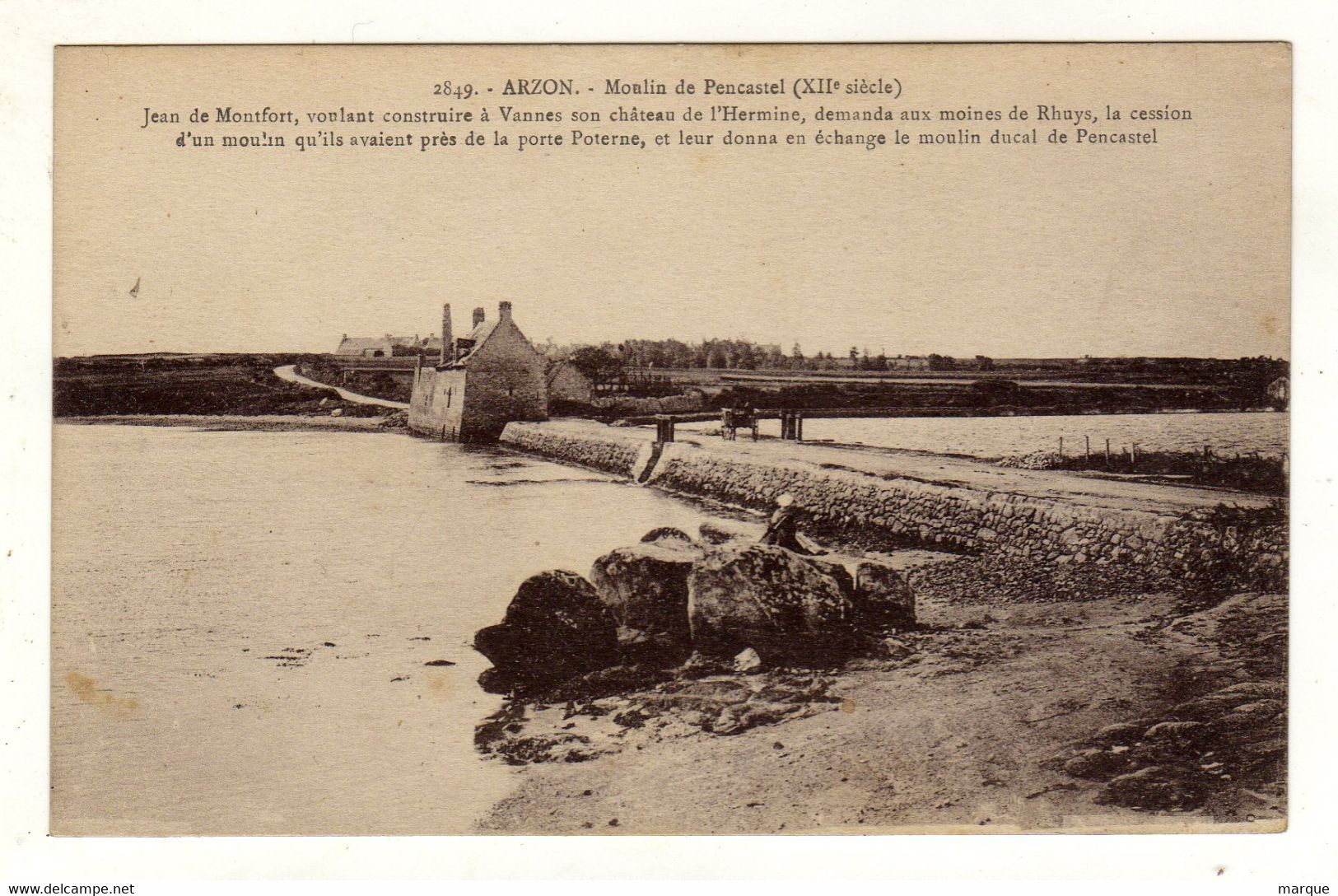 Cpa N° 2849 ARZON Moulin De Pencastel - Arzon