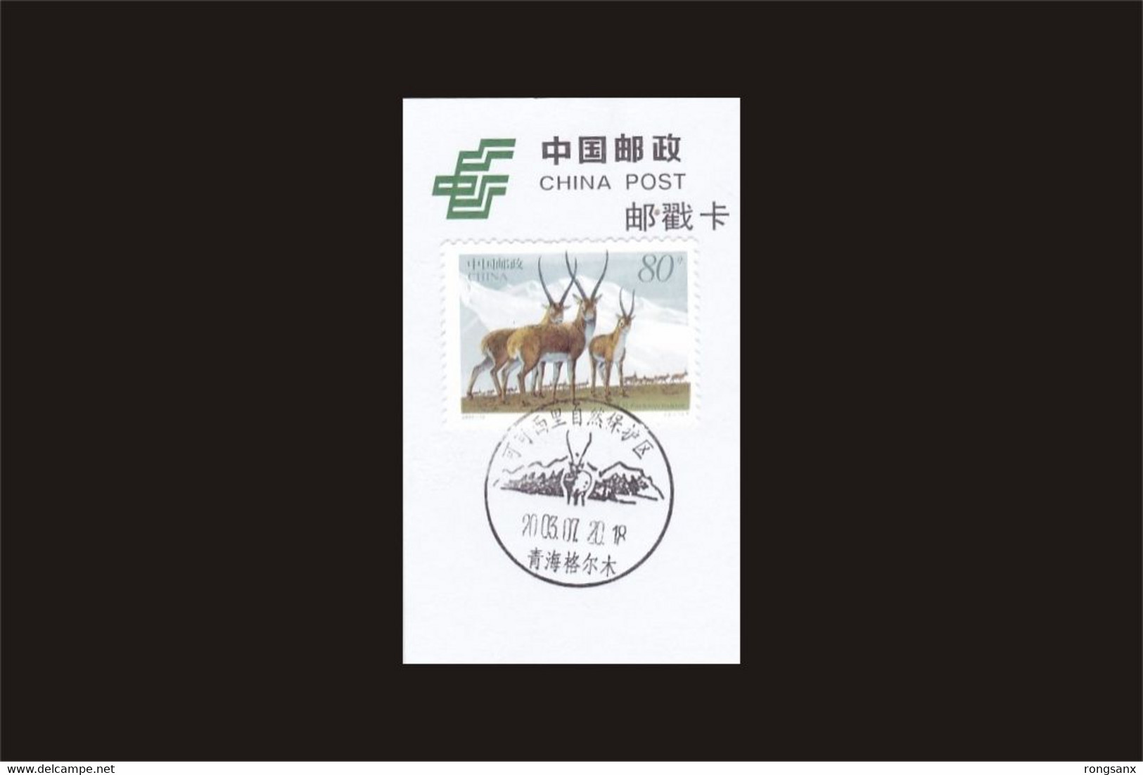 CHINA 2003-12 Tibetan Antelopes WITH QINGHAI HOH XIL VIEWS PMK - Andere & Zonder Classificatie