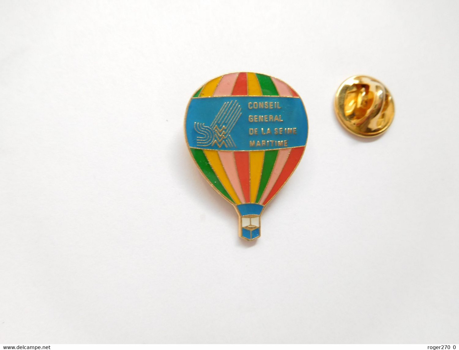 Beau Pin's Pins , Montgolfière , Conseil Général De La Seine Maritime - Montgolfières