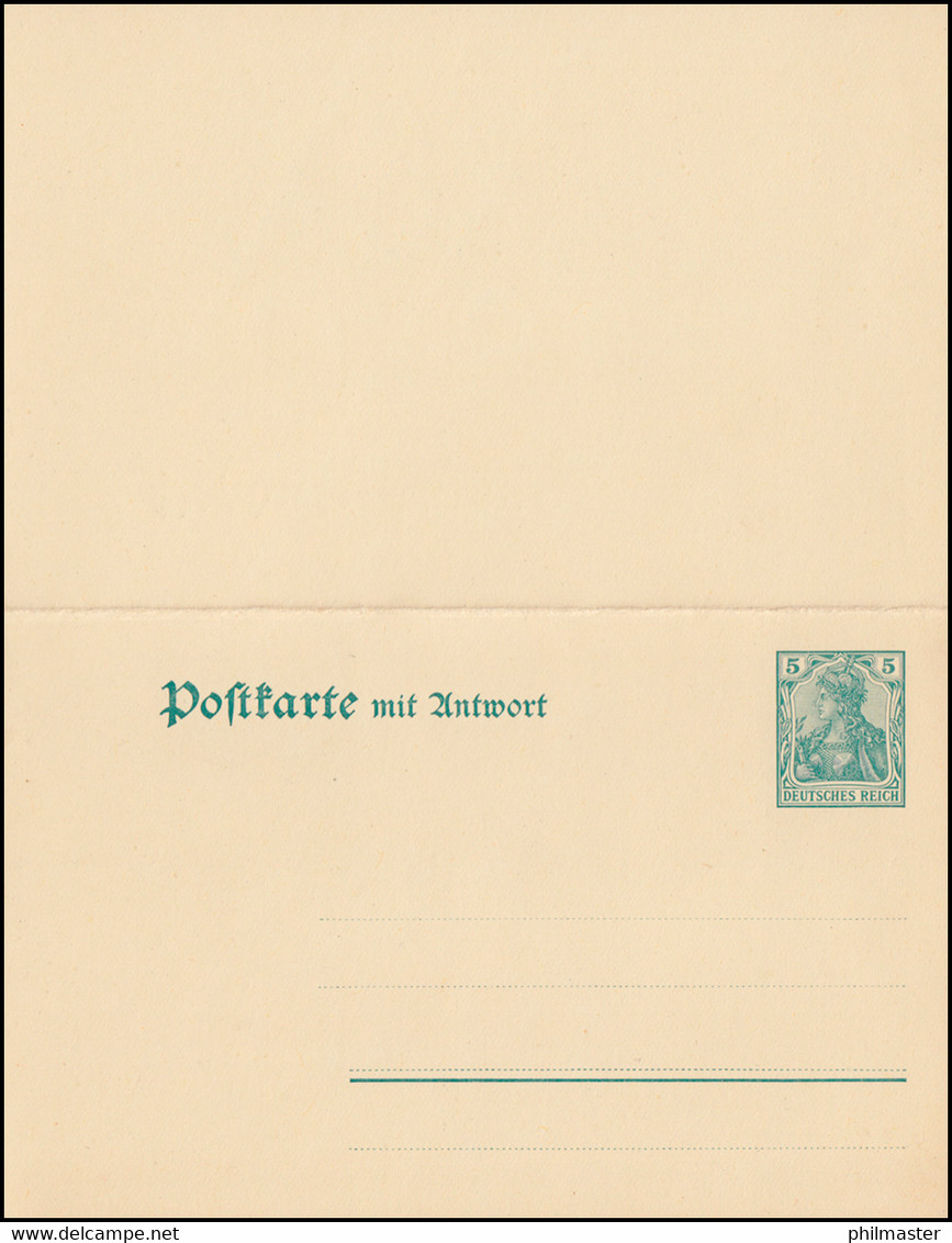 P 81 Germania 5/5 Pf. Mit Wz.3, Ohne Teilstrich, ** Wie Verausgabt - Other & Unclassified