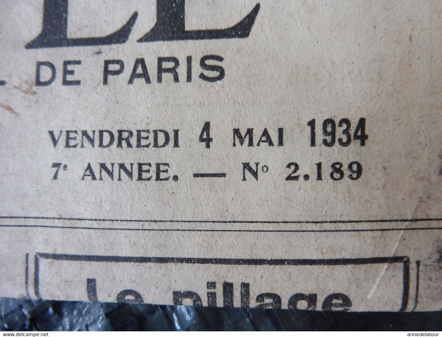 1934 L'AMI DU PEUPLE : Sainte-Anne-d'Auray Aux 240000 Bretons De La Guerre ; Affaire Frogé ; La Petite-Roquette; Etc - Allgemeine Literatur