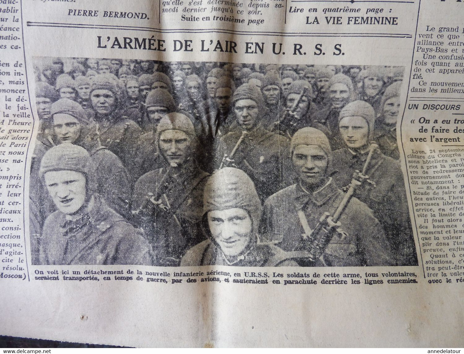 1935 L'AMI DU PEUPLE : Armée De L'Air De L'URSS ; Amsredam-Playel ; GALUPIN, Médium à Trayas-les-Flots; Laval; Etc - Informations Générales