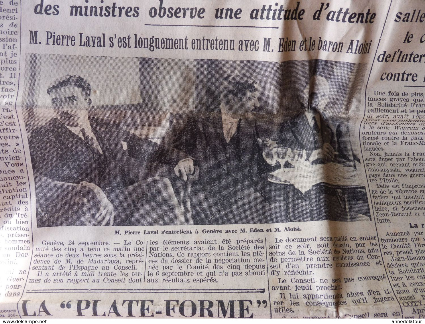 1935 L'AMI DU PEUPLE : Armée De L'Air De L'URSS ; Amsredam-Playel ; GALUPIN, Médium à Trayas-les-Flots; Laval; Etc - Testi Generali