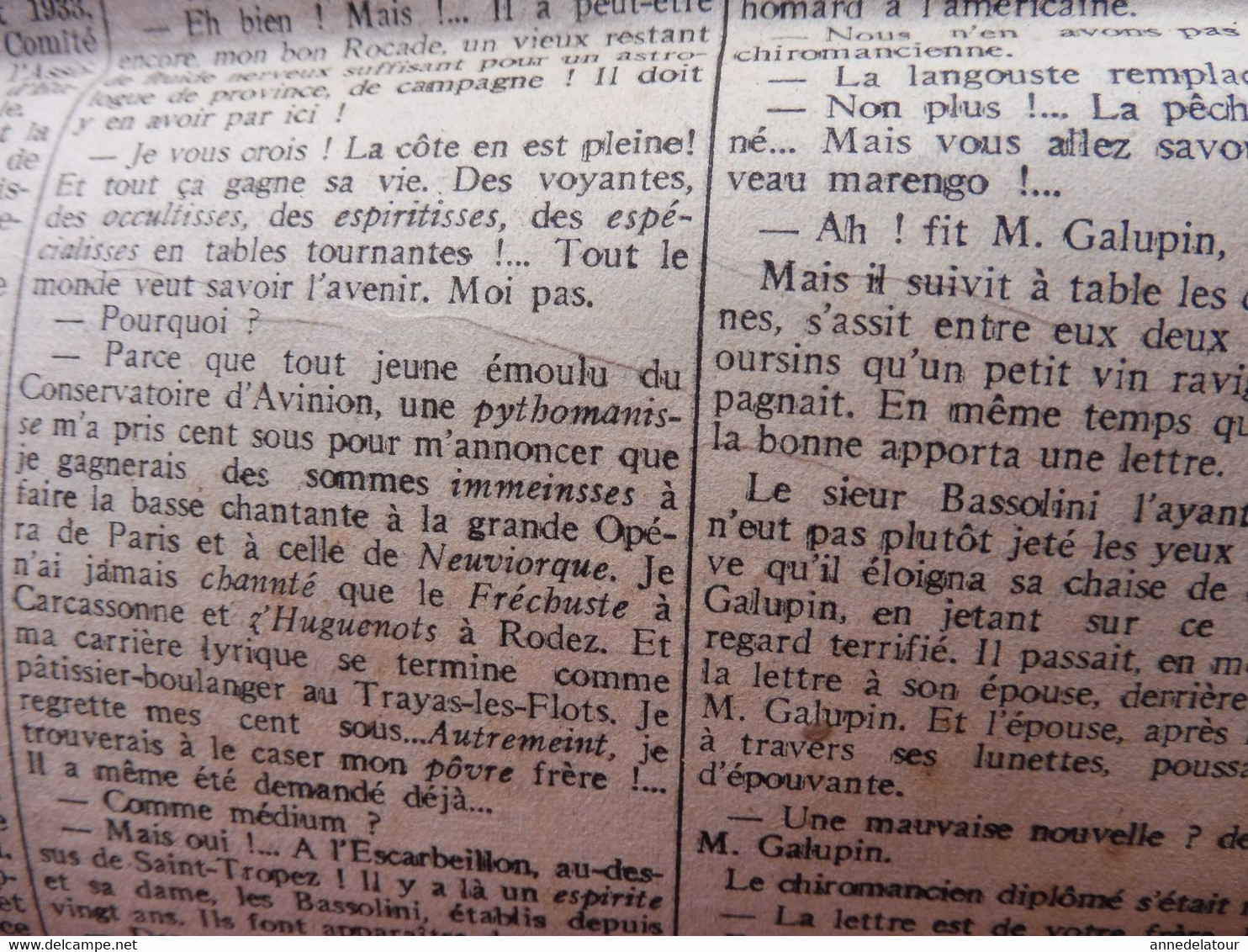 1935 L'AMI DU PEUPLE : Armée de l'Air de l'URSS ; Amsredam-Playel ; GALUPIN, médium à Trayas-les-Flots; Laval; etc