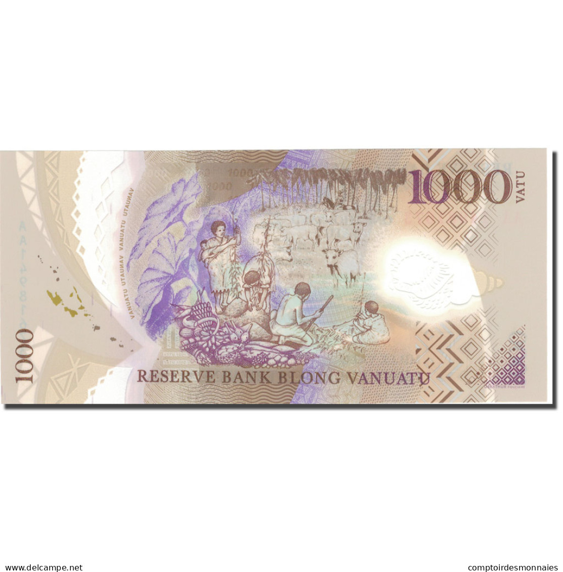 Billet, Vanuatu, 1000 Vatu, 2014, 2014, KM:13, NEUF - Vanuatu